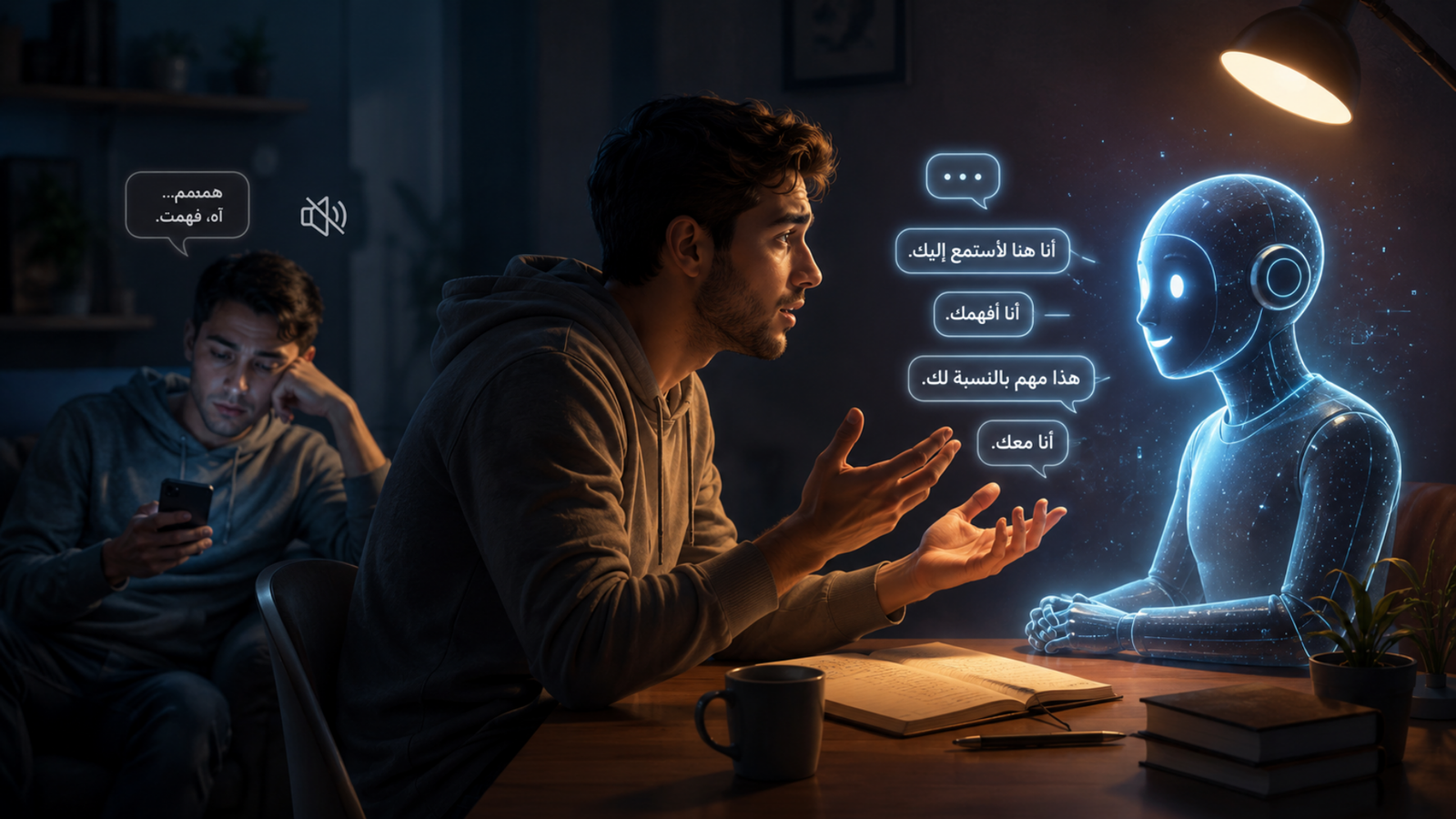 لماذا يحكي الإنسانُ همَّه للذكاء الاصطناعي؟